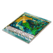 Tile-trivet-wall kunst tegeltje (Zijkant)