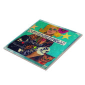 Tile-trivet-wall kunst tegeltje (Zijkant)