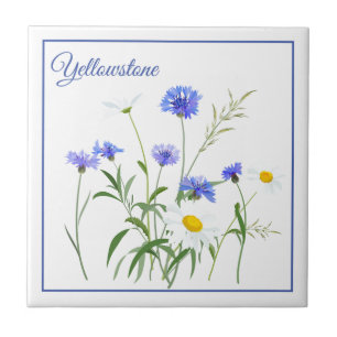 Tile Trivet-Yellowstone Wildbloemen Tegeltje