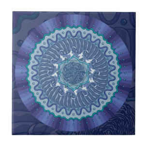 Tile Water Mandala Tegeltje