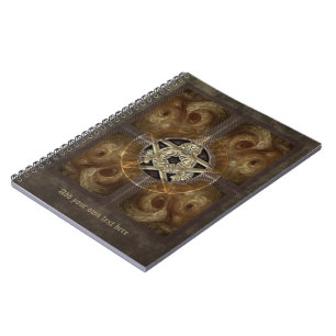 Tiled Fractal Pentacle Notitieboek