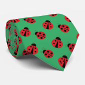 Tiled Ladybugs Design Necktie Stropdas (Opgerold)