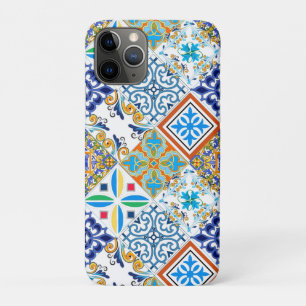 Tiles,mosaic,azulejo,quilt,Portuguese,majolica iPhone 11 Pro Hoesje