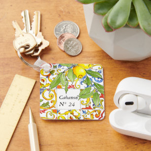Tiles Tiles Trendy Colorful Italy  Sleutelhanger