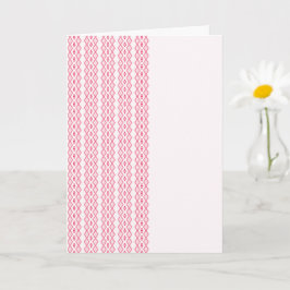 Tilet-patroon | Roze geometrisch ontwerp Kaart