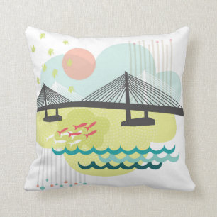 Tilikum Crossing Pillow Portland Oregon Kussen