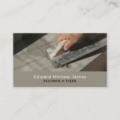 Tiling Trowel, Floorer, Tegel Installer Visitekaartje (Voorkant)