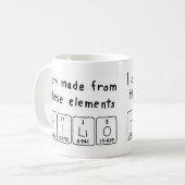 Tilio périodique nom de table tasse (Devant gauche)