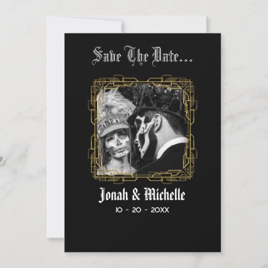 Till Death Dia De Los Muertos Bewaar de datum Save The Date (Voorkant)
