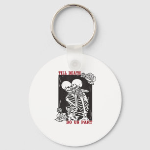 Till Death Do ons Part Wedding Skelet Couple Vale Sleutelhanger