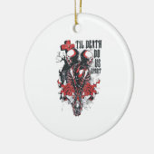 Till Death Do Us Apart Classic Keramisch Ornament (Links)