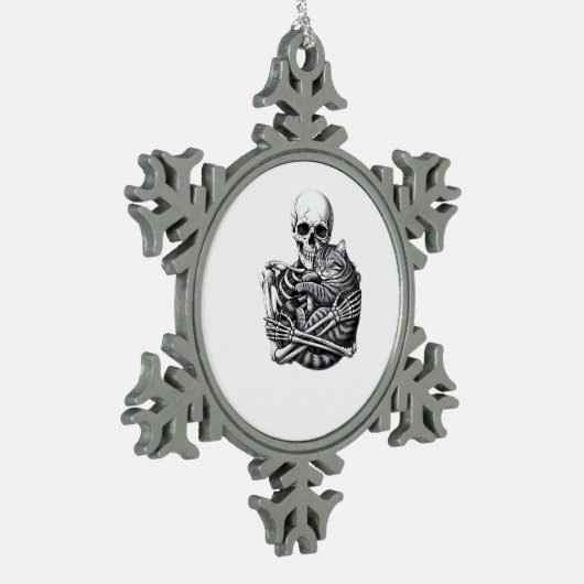 Till Death Do Us Classic & Quote Tin Sneeuwvlok Ornament (Links)