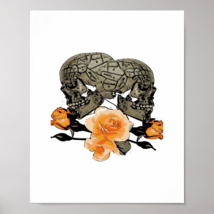 Till Death Do Us Grappig Ontwerp voor Halloween Poster
