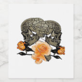 Till Death Do Us Grappig Ontwerp voor Halloween Wijn Etiket (Enkel label)