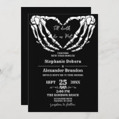 Till Death Do Us Halloween Mariage de carte gothiq (Devant / Derrière)