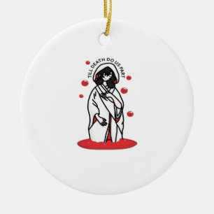 Till Death Do Us Part beroemd gemaakt door Hauntin Keramisch Ornament