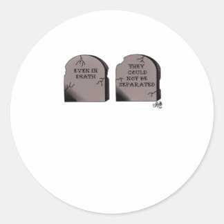 Till Death Do Us Part Classic beroemd gemaakt door Ronde Sticker