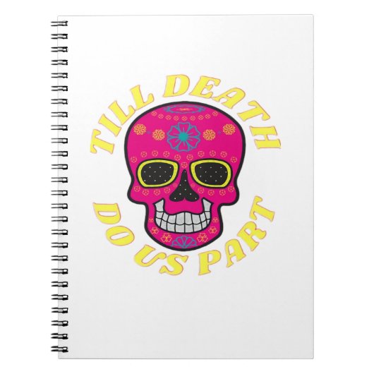 Till Death Do Us Part Classic - Gotische bruiloft Notitieboek (Voorkant)