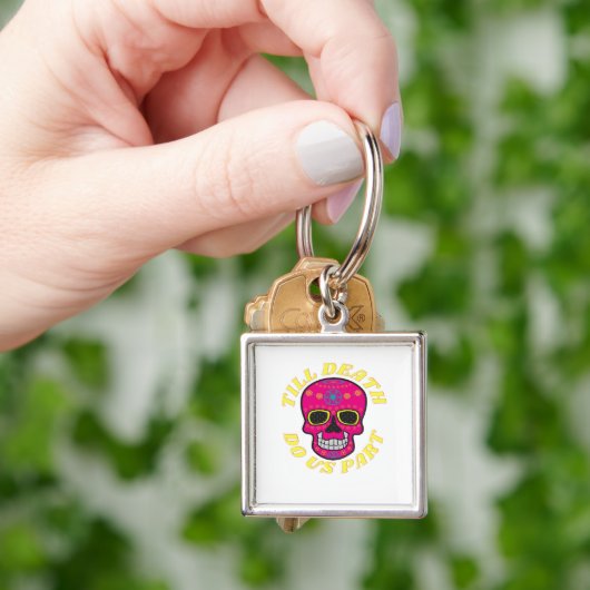 Till Death Do Us Part Classic - Gotische bruiloft Sleutelhanger (Hand)
