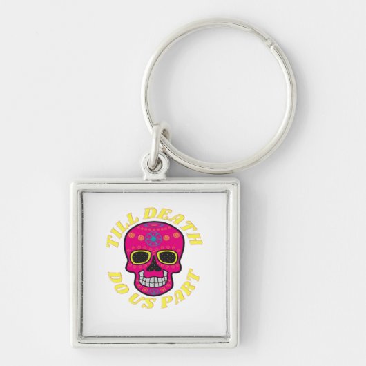 Till Death Do Us Part Classic - Gotische bruiloft Sleutelhanger (Voorkant)