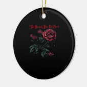 Till Death Do Us Part Classic - Liefde Ontwerp Keramisch Ornament (Links)