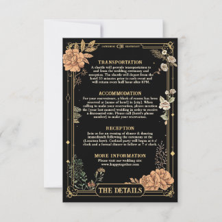 Till Death Do Us Part Details Card RSVP Kaartje