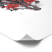 Till Death Do Us Part: een minimalistisch kunstwer Poster (Hoek)