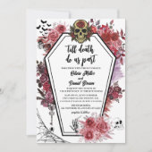 till death do us part Gothic Halloween Wedding Kaart (Voorkant)