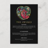 Till Death Do us Part Gothic Hart Halloween Bruilo Informatiekaartje (Voorkant)