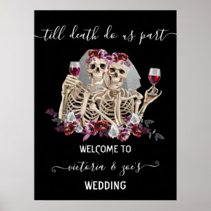 Till death do us Part Gothic Skeleton Brides Welko Poster