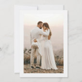 Till Death Do Us Part Gotische Halloween bruiloft Bedankkaart (Achterkant)