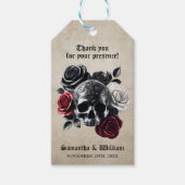 Till Death Do Us Part  Halloween bruiloft Cadeaulabel (Voorkant)