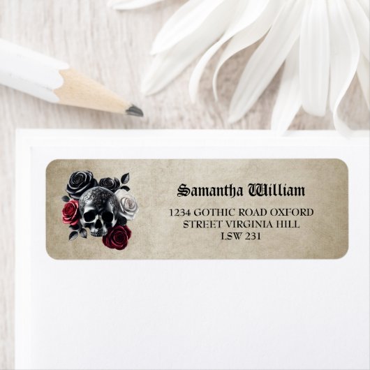 Till Death Do Us Part  Halloween bruiloft Etiket (Insitu)