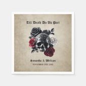 Till Death Do Us Part  Halloween bruiloft Servet (Voorkant)