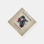 Till Death Do Us Part  Halloween bruiloft Servet (Hoek)