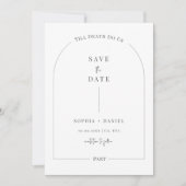 Till Death Do us part Inline Gotische bruiloft fot Save The Date (Voorkant)
