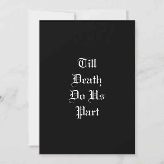 Till Death Do Us Part Marble Save the Date (Achterkant)