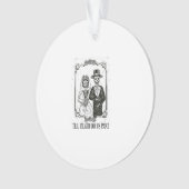 Till Death Do Us Part Skeleton Wedding Paar Ornament (voorkant)