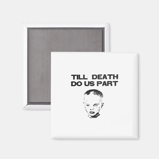 Till Death Do Us Part Sloth Classic Design Magneet (Voorkant / Achterkant)