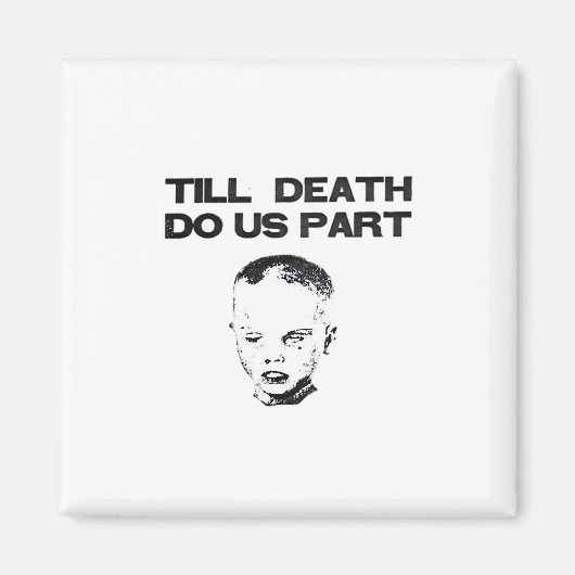 Till Death Do Us Part Sloth Classic Design Magneet (Voorkant)