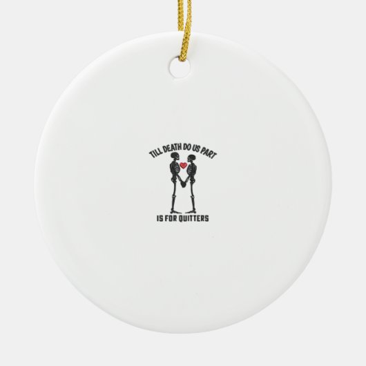 Till Death Do Us Part Valentijn Design Keramisch Ornament (Voorkant)