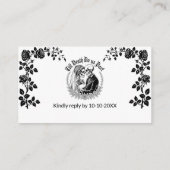 Till Death Do Us Part Wedding Website QR-code Informatiekaartje (Achterkant)