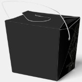 Till Death Do Us Part Zwarte Roos bruiloft Bedankdoosjes (Achterkant)