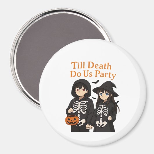 Till Death Do Us Party - Anime Halloween-koppel CL Magneet (Voorkant / Achterkant)