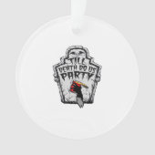 Till Death Do Us Party Halloween Classic Style Ornament (voorkant)