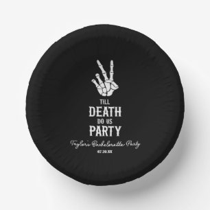 Till Death Do US Party Skeleton Bachelorette Party Papieren Kommen