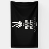 Till Death Do US Party Skeleton Bachelorette Party Spandoek (Verticaal)