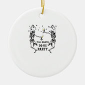 Till Death Do Us Party Skeleton Bruidsmeisje Keramisch Ornament (Voorkant)