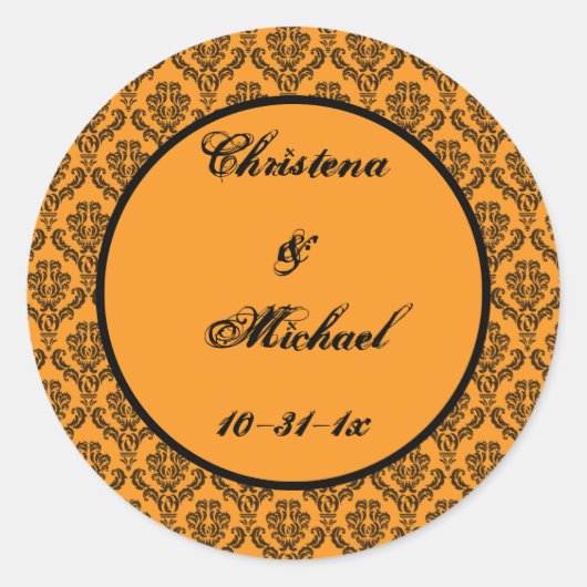 Till Death HalloWedding Ronde Sticker (Voorkant)