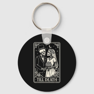Till Death Skeleton Love Couples Gothic Wedding Br Sleutelhanger